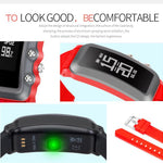 New Slim Fitted Smart Band Smart Bracelet Pedometer Blood Pressure Oxygen Fitness Tracker Heart Rate Smart Wristband - RAPBLUE