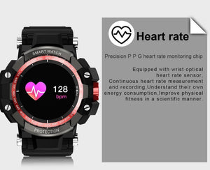 New IP67 Waterproof Long Standby Smart Watch Heart Rate Blood Pressure Outdoor Men Sport Smartwatch - RAPBLUE