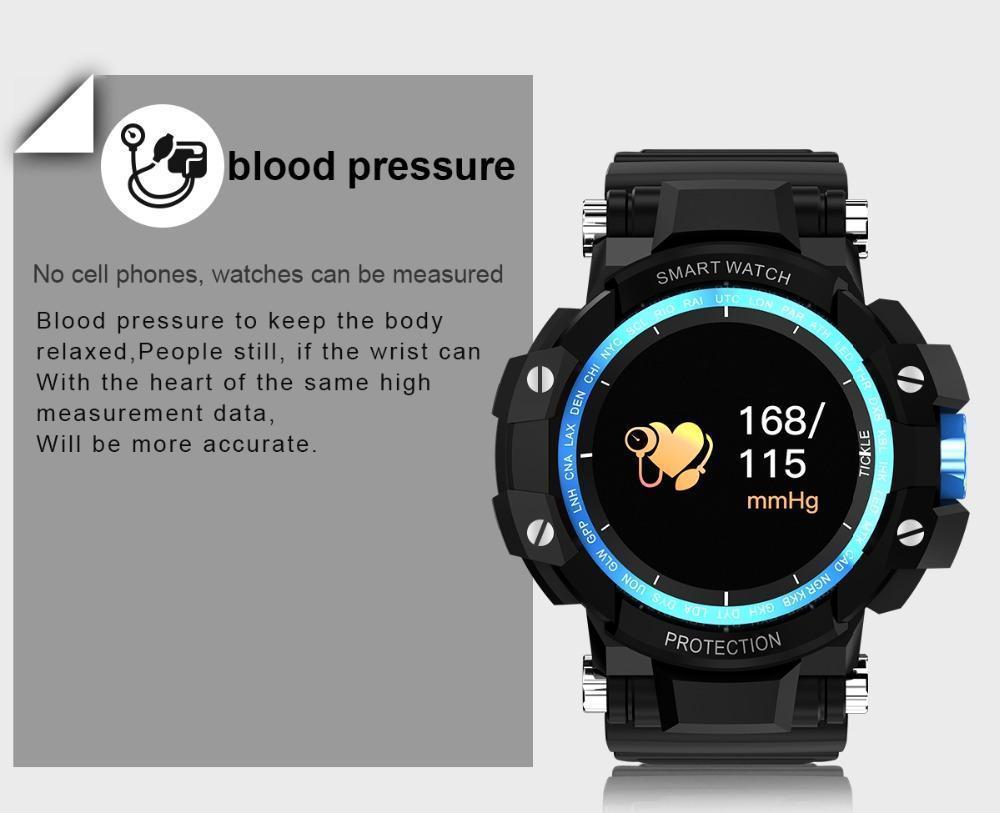 New IP67 Waterproof Long Standby Smart Watch Heart Rate Blood Pressure Outdoor Men Sport Smartwatch - RAPBLUE