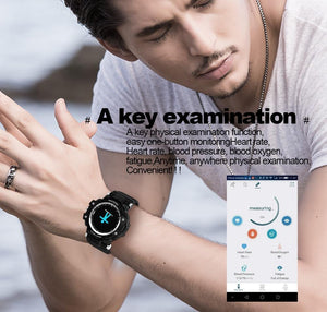 New IP67 Waterproof Long Standby Smart Watch Heart Rate Blood Pressure Outdoor Men Sport Smartwatch - RAPBLUE