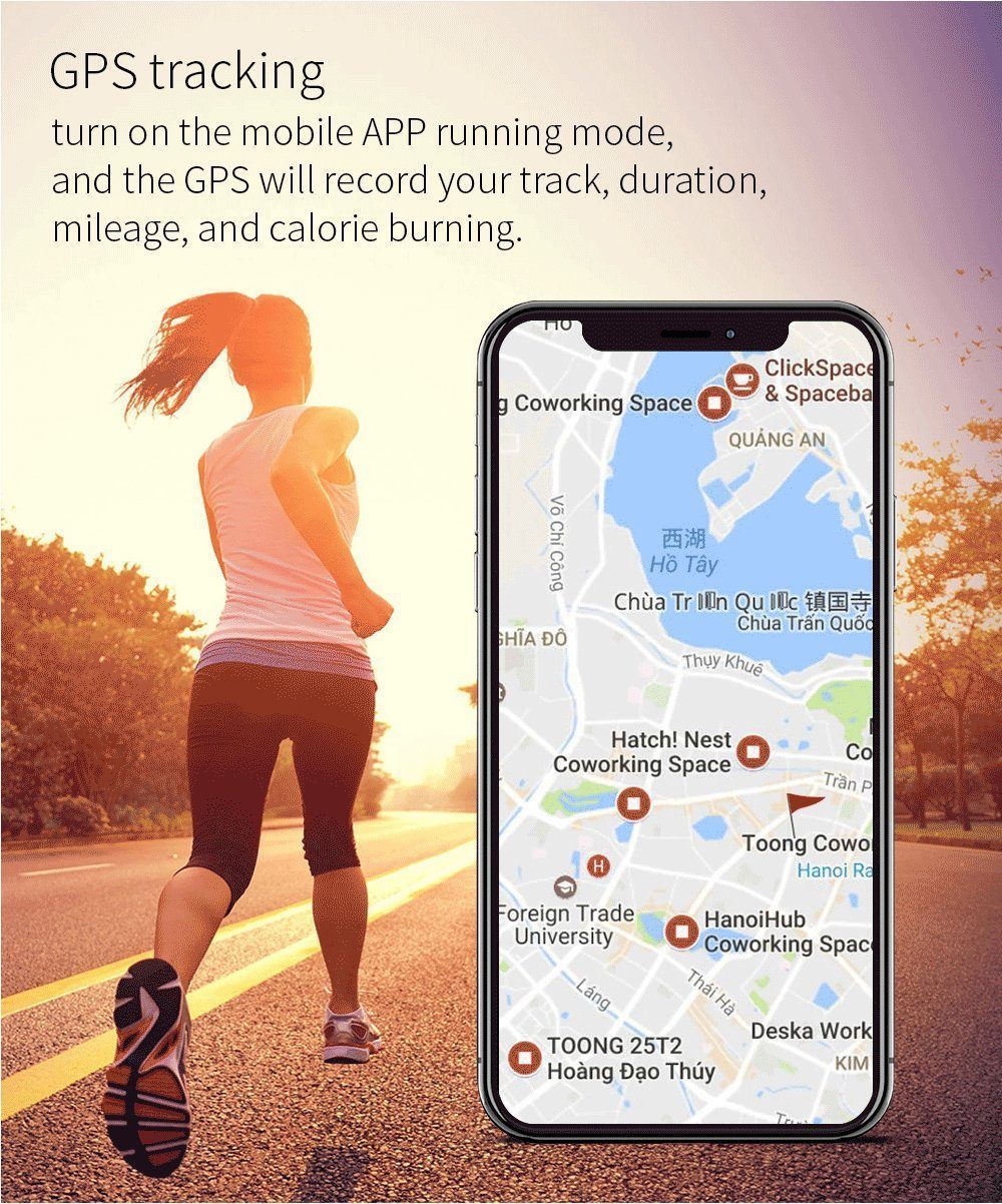 New IP68 Waterproof Smart Fitness Bracelet Pedometer Blood Pressure Smart Wristband Android iOS Activity Tracker - RAPBLUE