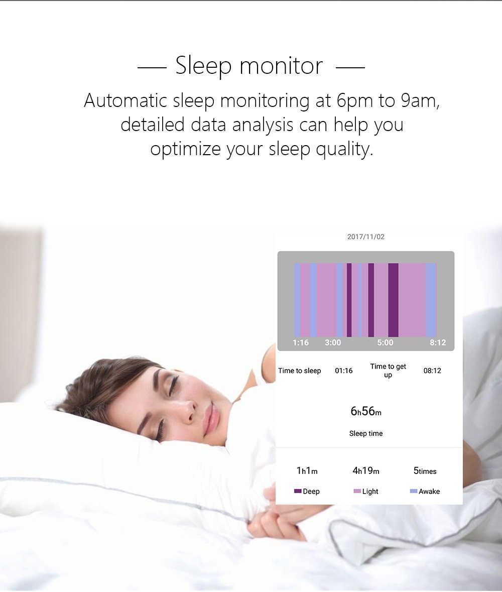 New IP68 Waterproof Smart Fitness Bracelet Pedometer Blood Pressure Smart Wristband Android iOS Activity Tracker - RAPBLUE