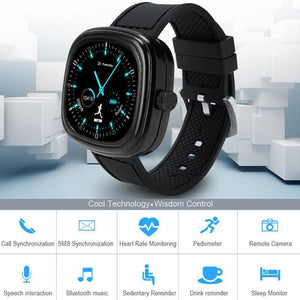 New Luxury Sports Bluetooth Smart Watch with Heart Rate Monitor Smartwatch Clock Touch Screen Android - RAPBLUE