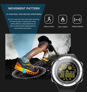 New Sports Bluetooth Smartwatch Waterproof Wristwatch with Fitness Tracker Pedometer Stopwatch for iOS android phones - RAPBLUE