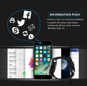 New Sports Bluetooth Smartwatch Waterproof Wristwatch with Fitness Tracker Pedometer Stopwatch for iOS android phones - RAPBLUE