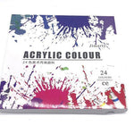 24Colors 12ML /Tube Acrylic Paints set - RAPBLUE