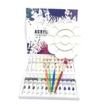 24Colors 12ML /Tube Acrylic Paints set - RAPBLUE