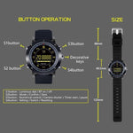 New Luminous Smart Watch Metal Body Full View Dial Smartwatch Pedometer Stopwatch Fitness Band Waterproof - RAPBLUE