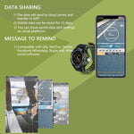 New Rugged Fitness Smartwatch Passometer Smart Clock Waterproof Watch Activities tracker for iPhone Android Phones - RAPBLUE