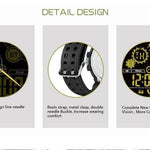 New Rugged Fitness Smartwatch Passometer Smart Clock Waterproof Watch Activities tracker for iPhone Android Phones - RAPBLUE