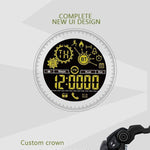 New Rugged Fitness Smartwatch Passometer Smart Clock Waterproof Watch Activities tracker for iPhone Android Phones - RAPBLUE