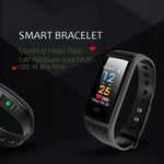 Fitness Smart Watch Bracelet Waterproof Real-Time Monitor Dynamic Heart Rate Sport Fitness Wristband Support USB-Charge Watch - RAPBLUE