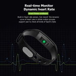 Fitness Smart Watch Bracelet Waterproof Real-Time Monitor Dynamic Heart Rate Sport Fitness Wristband Support USB-Charge Watch - RAPBLUE