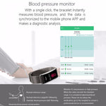 New IP68 Waterproof Smart Fitness Bracelet Pedometer Blood Pressure Smart Wristband Android iOS Activity Tracker - RAPBLUE