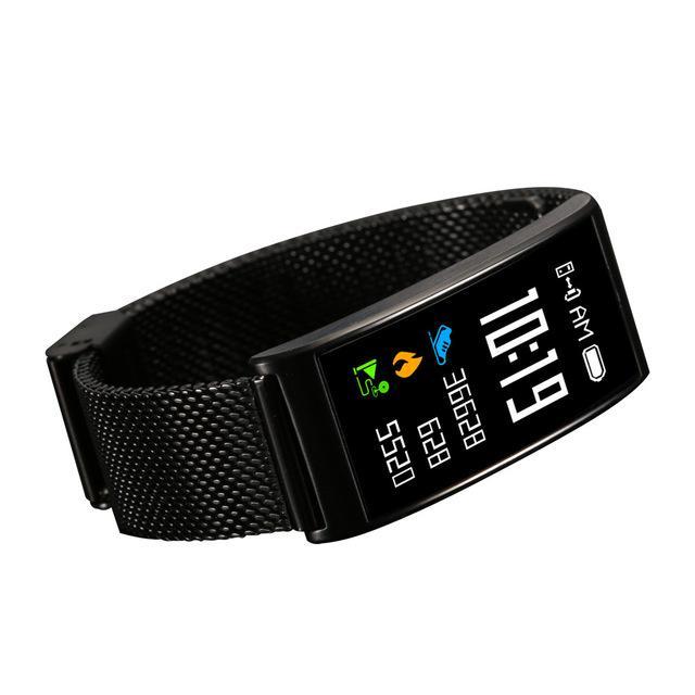New IP68 Waterproof Smart Fitness Bracelet Pedometer Blood Pressure Smart Wristband Android iOS Activity Tracker - RAPBLUE
