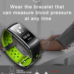 New IP68 Waterproof Smartband Watch Blood Pressure Heart Rate Monitor Smart Bracelet Fitness Tracker Bluetooth Wristband - RAPBLUE