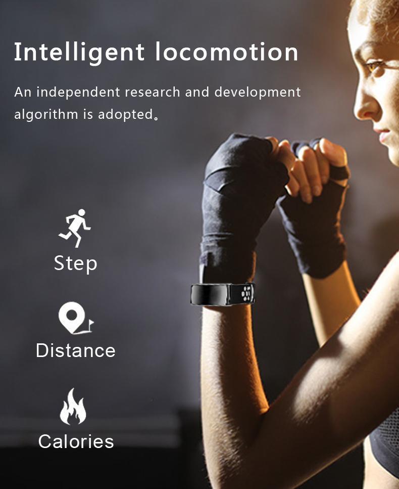 New IP68 Waterproof Smartband Watch Blood Pressure Heart Rate Monitor Smart Bracelet Fitness Tracker Bluetooth Wristband - RAPBLUE