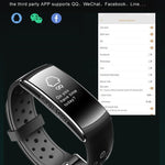 New IP68 Waterproof Smartband Watch Blood Pressure Heart Rate Monitor Smart Bracelet Fitness Tracker Bluetooth Wristband - RAPBLUE