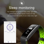 New IP68 Waterproof Smartband Watch Blood Pressure Heart Rate Monitor Smart Bracelet Fitness Tracker Bluetooth Wristband - RAPBLUE