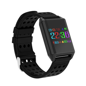 OLED Colour Screen Smart Watch Blood Oxygen Pressure Heart Rate Monitor Pedometer for Android IOS Windows - RAPBLUE