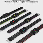 OLED Colour Screen Smart Watch Blood Oxygen Pressure Heart Rate Monitor Pedometer for Android IOS Windows - RAPBLUE