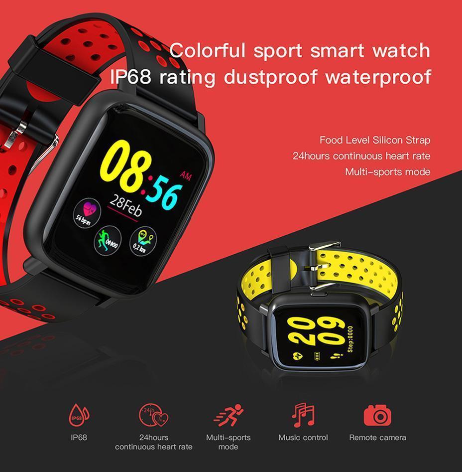 New Smart Watch Heart Rate Monitor IP68 Waterproof Swimming Bracelet Bluetooth Sport Clock Smartwatch - RAPBLUE