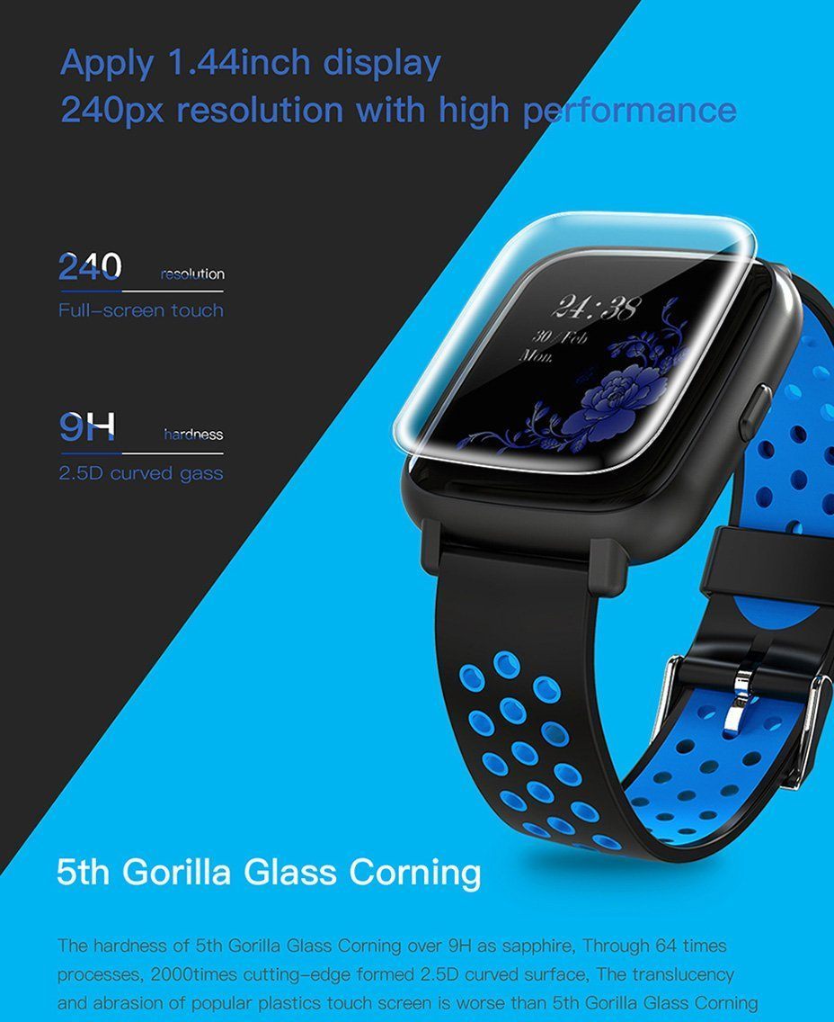 New Smart Watch Heart Rate Monitor IP68 Waterproof Swimming Bracelet Bluetooth Sport Clock Smartwatch - RAPBLUE