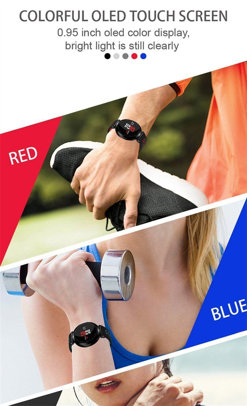 Sport Smart Watch with Blood Oxygen Heart Rate Blood Pressure Monitor Pedometer - RAPBLUE