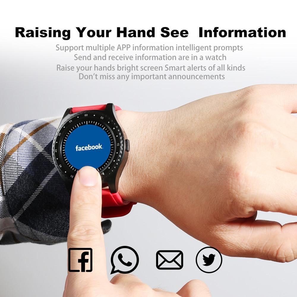 New Fitness Sports Smart Watch w/ Camera Bluetooth Wristwatch Tracker Smartwatch for Android IOS phone - RAPBLUE