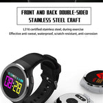 New Sports 0.95inch OLED Smart Watch Heart Rate Blood Oxygen Pedometer Caller Message Show Smartwatch - RAPBLUE
