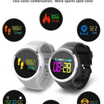 New Sports 0.95inch OLED Smart Watch Heart Rate Blood Oxygen Pedometer Caller Message Show Smartwatch - RAPBLUE