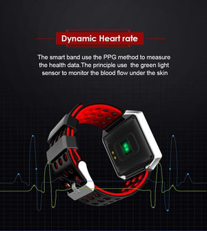 New Fitness Sports Smart Watch Dynamic Heart Rate Blood Pressure Sleep Monitoring Smartwatch for Android IOS Pedometer Waterproof - RAPBLUE