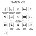 New Smart Wristband Watch Activity Tracker Watch Blood Pressure Health Pulsometer Sport Smartband Fitness Bracelet - RAPBLUE