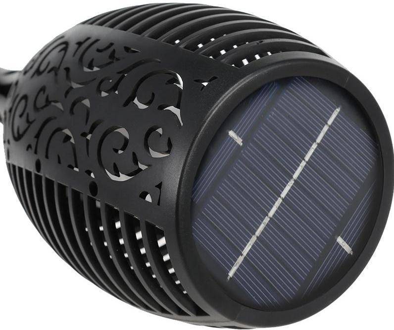 LED Solar Flame Light Flameless Waterproof Torch - RAPBLUE