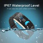 New Smart Bracelet Wristband Heart Rate Monitor Fitness Activity Tracker Swimming Smartband for Android IOS Windows - RAPBLUE