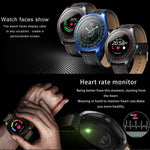 New Luxury Smart Watch with Camera Bluetooth Smartwatch Pedometer Heart Rate Monitor Sim Card Wristwatch for Android IOS - RAPBLUE