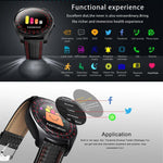 New Luxury Smart Watch with Camera Bluetooth Smartwatch Pedometer Heart Rate Monitor Sim Card Wristwatch for Android IOS - RAPBLUE