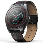 New Luxury Smart Watch with Camera Bluetooth Smartwatch Pedometer Heart Rate Monitor Sim Card Wristwatch for Android IOS - RAPBLUE