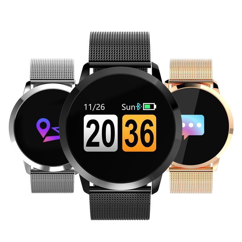 New Multi-Purpose Fashion 0.95 Inch Smart Watch OLED Color Screen Blood Pressure Heart Rate for Android iOS Windows Wristwatch - RAPBLUE