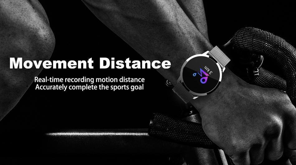 New Multi-Purpose Fashion 0.95 Inch Smart Watch OLED Color Screen Blood Pressure Heart Rate for Android iOS Windows Wristwatch - RAPBLUE