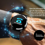 New Multi-Purpose Fashion 0.95 Inch Smart Watch OLED Color Screen Blood Pressure Heart Rate for Android iOS Windows Wristwatch - RAPBLUE