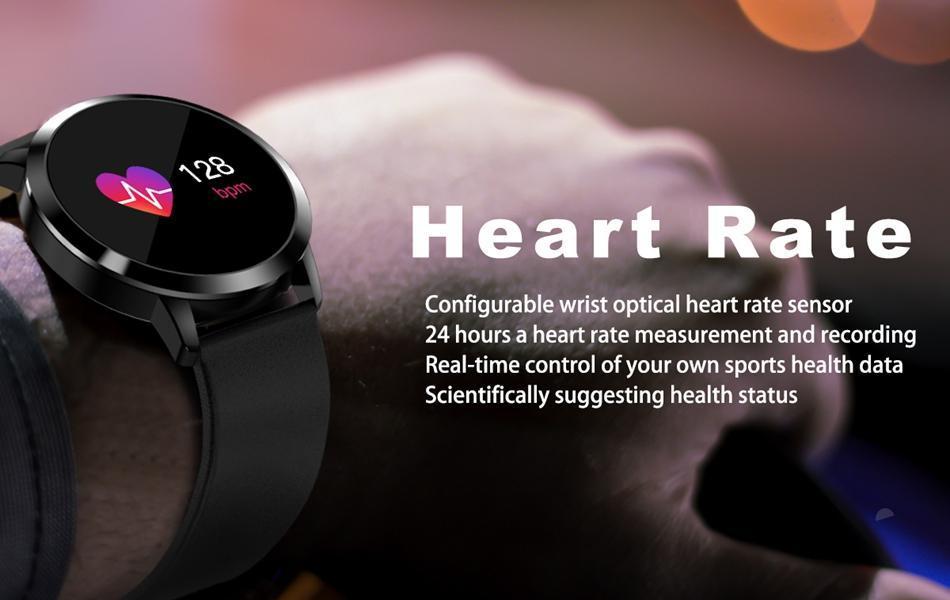 New Multi-Purpose Fashion 0.95 Inch Smart Watch OLED Color Screen Blood Pressure Heart Rate for Android iOS Windows Wristwatch - RAPBLUE