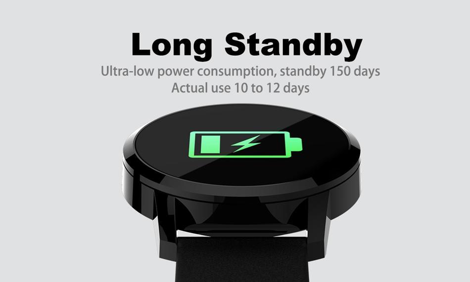 New Multi-Purpose Fashion 0.95 Inch Smart Watch OLED Color Screen Blood Pressure Heart Rate for Android iOS Windows Wristwatch - RAPBLUE