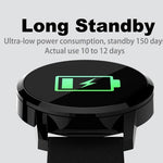 New Multi-Purpose Fashion 0.95 Inch Smart Watch OLED Color Screen Blood Pressure Heart Rate for Android iOS Windows Wristwatch - RAPBLUE