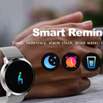 New Multi-Purpose Fashion 0.95 Inch Smart Watch OLED Color Screen Blood Pressure Heart Rate for Android iOS Windows Wristwatch - RAPBLUE