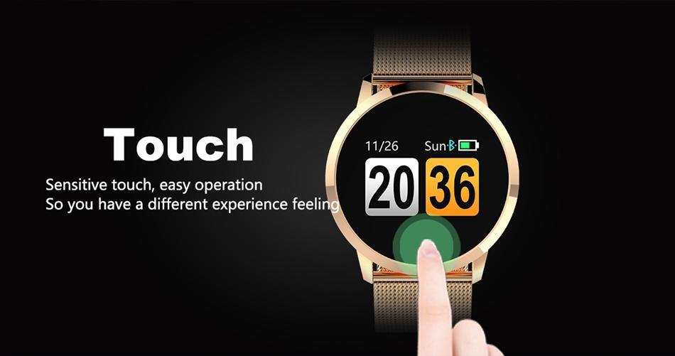 New Multi-Purpose Fashion 0.95 Inch Smart Watch OLED Color Screen Blood Pressure Heart Rate for Android iOS Windows Wristwatch - RAPBLUE