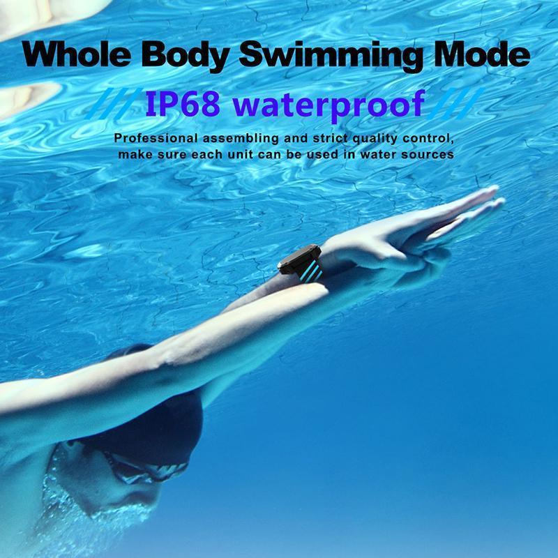 New Smart Wristband Fitness Bracelet Smart Sports Band with Swimming IP68 Waterproof Heart Rate Tracker for Android iOS Windows - RAPBLUE