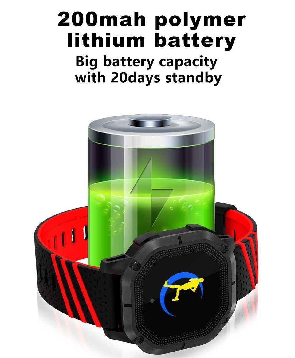 New Smart Wristband Fitness Bracelet Smart Sports Band with Swimming IP68 Waterproof Heart Rate Tracker for Android iOS Windows - RAPBLUE