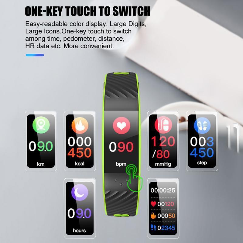 New Smart Band 3D Dynamic UI Fitness Tracker Bracelet Heart Rate Monitor Blood Pressure Wristband IP68 Waterproof for IOS Android Windows - RAPBLUE