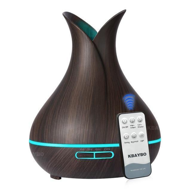 Essential Oil Diffuser - Wood Grained 400ml - RAPBLUE